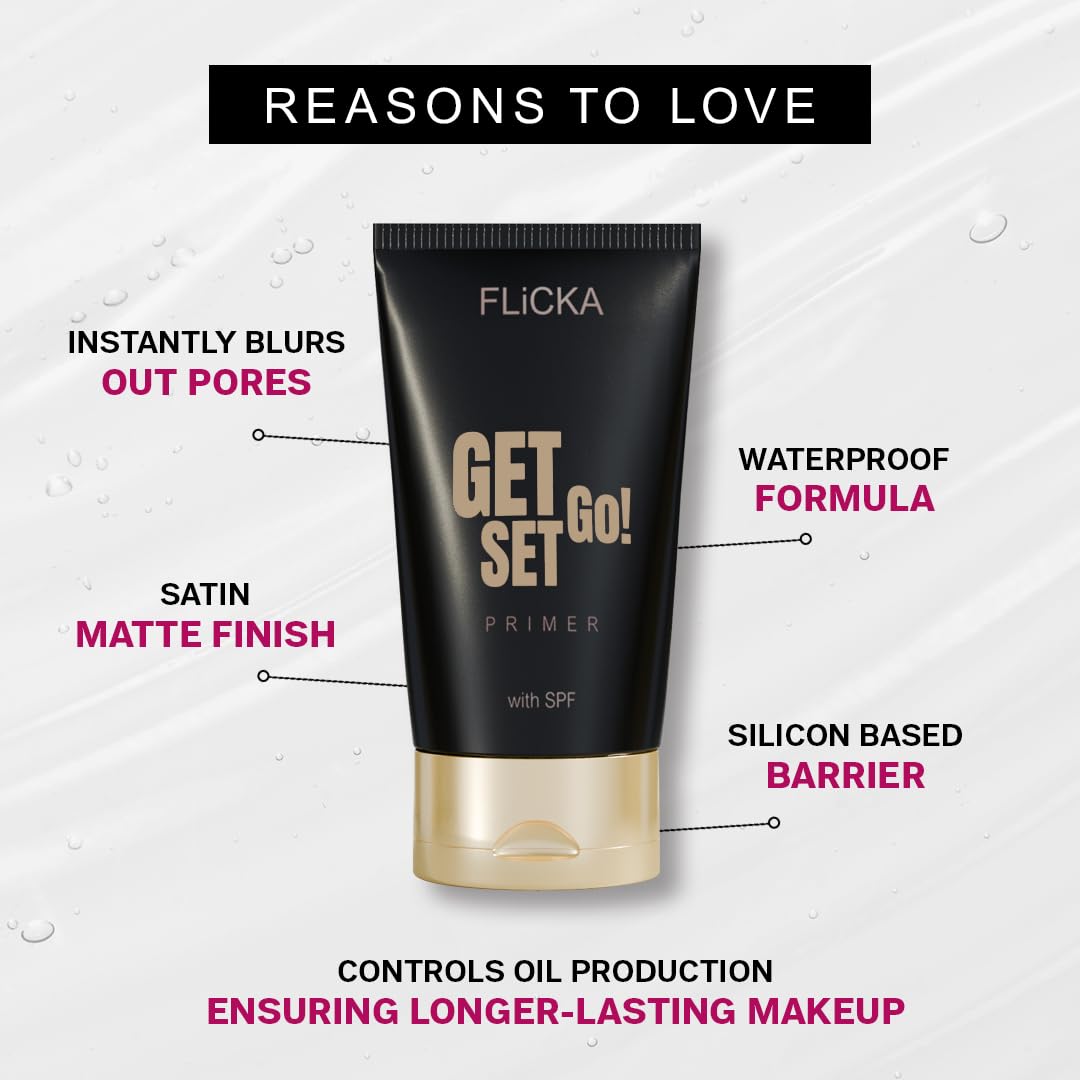 FLiCKA Get Set Go! Primer with SPF - Transperant - 30 ml