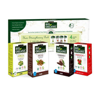 INDUS VALLEY Hair Strengthening pack (Amla, Reetha, Shikakai, Hibiscus Powder) | Beauty Gift Set | Gift for Your Best Friend, Lover, Girlfriend, Fiancee, Wife, Mother, Daughter on Diwali Gift, Christmas, Birthday, Anniversary, New year, Valentine's Day, M