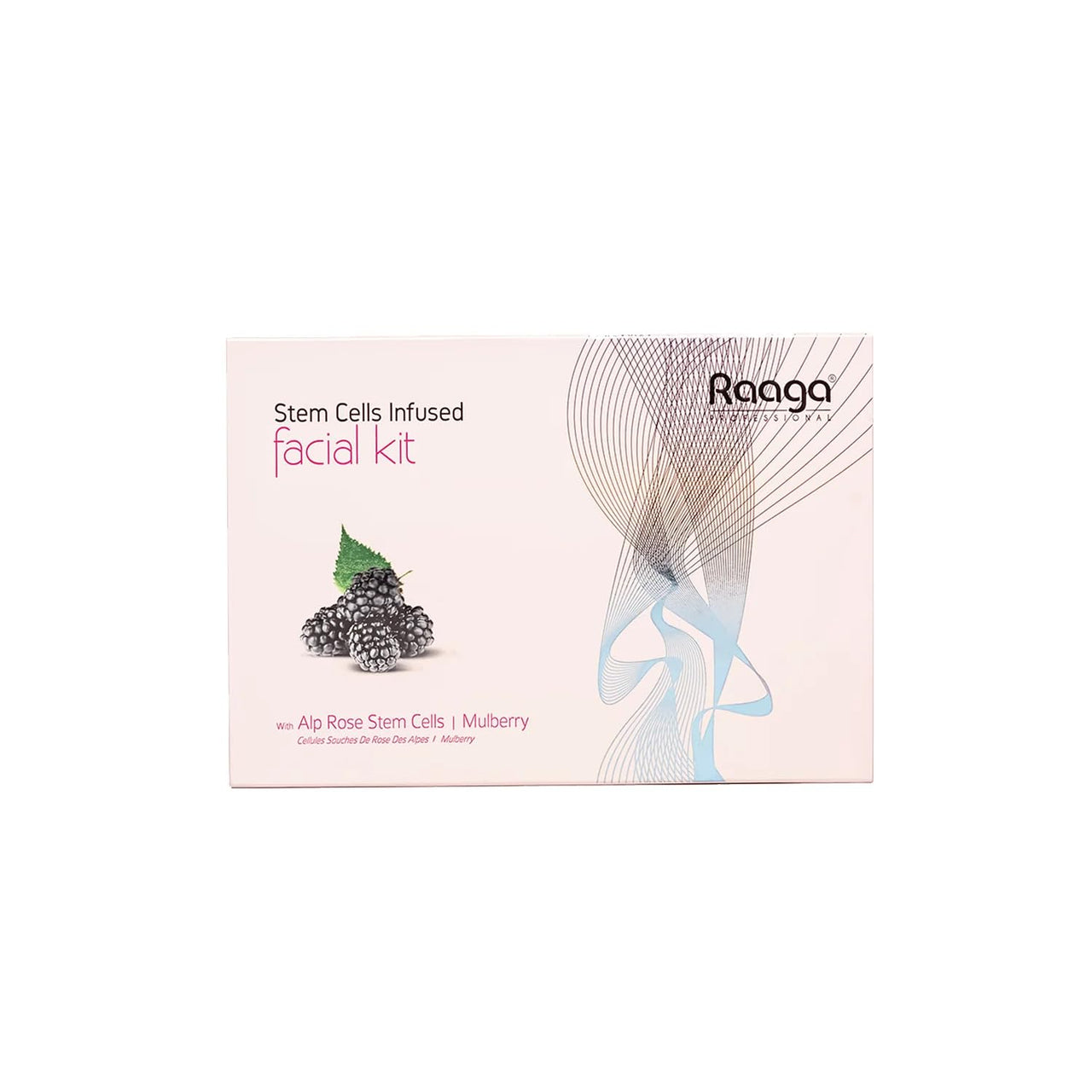 Raaga Professional Stem Cells Infused Fairness 6 Step Facial Kit | Brightening Power of Mulberry and Alp Rose Stem Cells | Reduces Dark Spots | All Skin Types (61 gm)