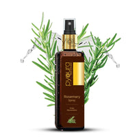 PYOURA Rosemary Water Spray 100ml for hair fall control, Natural Non-greasy Heat Protection Serum Mist Toner supports hair growth, Ayurvedic Pure Herbal 100% extract of fresh rosemary leaves.