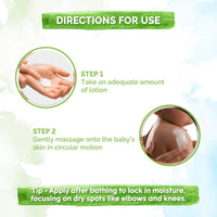 Mamaearth Moisturizing Daily Lotion For Babies - 200ml | Infused with Cocoa Butter, Shea Butter & Jojoba Oil | Helps to Relieve Dryness & Provides Deep Skin Nourishment