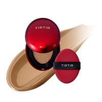 TIRTIR Mask Fit Red Cushion Foundation | Full coverage, Skin fit, Satin Glow Finish | Korean Cushion Foundation #35N WALNUT | 4.5g