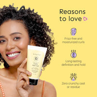 Arata Curl Gel For Frizzy, Wavy, Curly Hair | Natural Long-Lasting Hold & Definition | Tames Frizz | Aloe Vera, Abyssinian Seed Oil, Argan oil & Soy Protein | No Sulphate,Paraben,Silicone | 150ml x 1