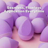 TYPSY BEAUTY Dip and Dab Makeup Sponge Blender | Dual-Sided Silicone and Foam Puff | Latex-Free, Soft, Durable | Face Blender for Foundation, Concealer, Powder | Compact Puff for Women