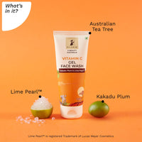 Pilgrim Australian Vitamin C Gel Face Wash for for dry/radiant/glowing skin with Kakadu Plum & Lime Pearl™ | Women & Men | 100 ml