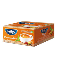 Tetley | Masala Chai With Natural Flavour | Black Tea | 50 Tea Bags, 100 Grams
