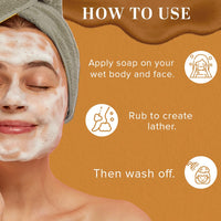 KHADI NATURAL Herbal Peach Soap| Hyderates Skin| Removes Dark Spots| Reduces Tanning| Pack of 2 | (125 * 2) (250gm)