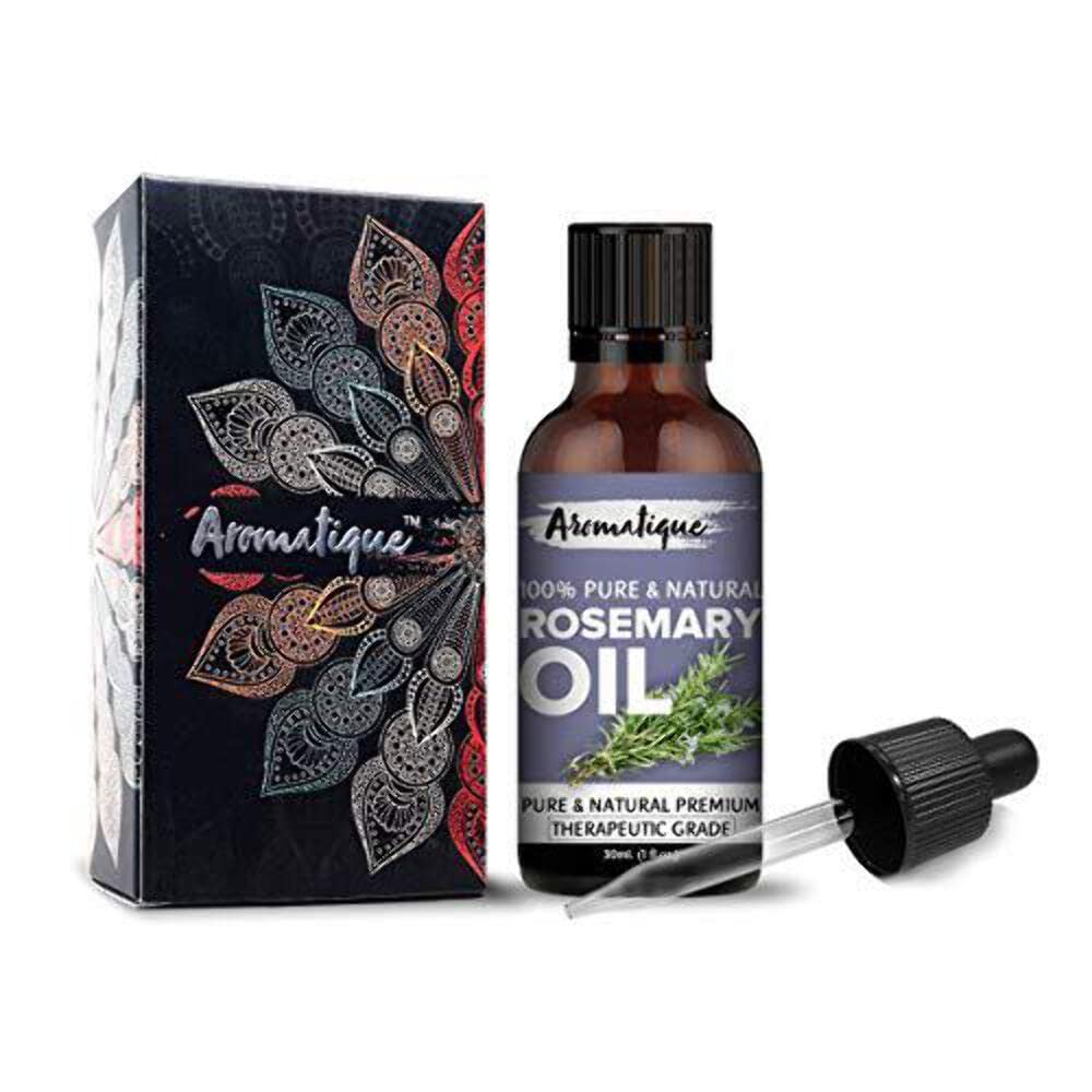 Aromatique Rosemary Essential Oil, Strengthens Hair & Scalp,Improves Hair Thickness, Density,Quick Hair Growth 30ml