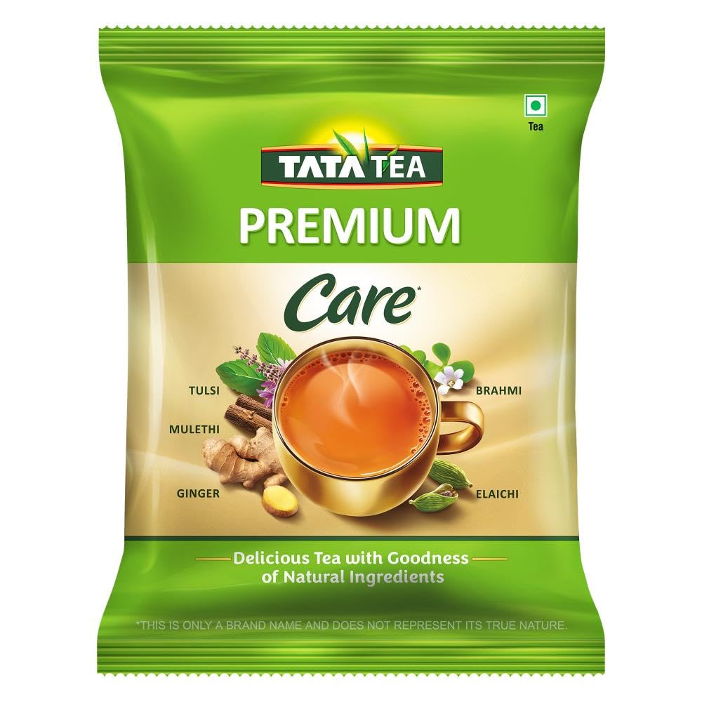 Tata Tea Premium Care 500g Black Tea, Delicious Tea with Goodness of Tulsi, Mulethi, Ginger, Brahmi & Elaichi, Trusted Quality, Loose Leaves