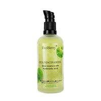 EcoBerry Centella Asiatica (CICA) Niacinamide Glow Essence With Hyaluronic Acid, Oil Free Essence, Moisturizer, Anti-Aging, Brightens Skin, Natural & Handmade, Chemical Free, Paraben Free, Vegan