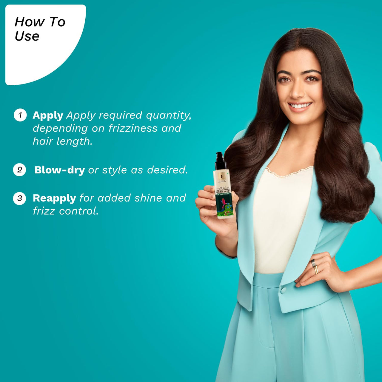 Pilgrim Amazonian Patu? & Hyaluronic Acid Smoothening Hair Serum For Dry & Frizzy Hair, Serum For Hair Smoothening, Hydrates & Detangles, Smoothens Rough Ends, Hair Serum For Unisex, 100ml