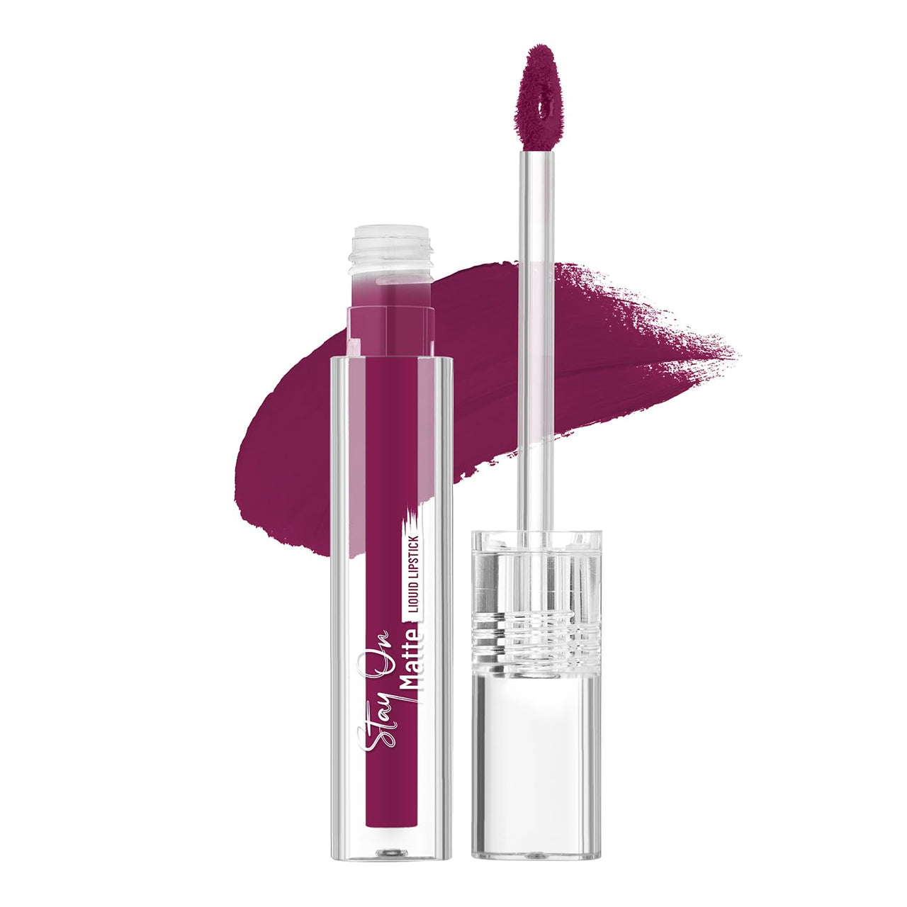 Swiss Beauty Stay On Matte Highly Pigmented Liquid Lipstick | With Vitamin E & Shea Butter | Smudge-Proof and Transfer-Proof | 24 Hour Stay | 2g, Shade- Ruch Berry