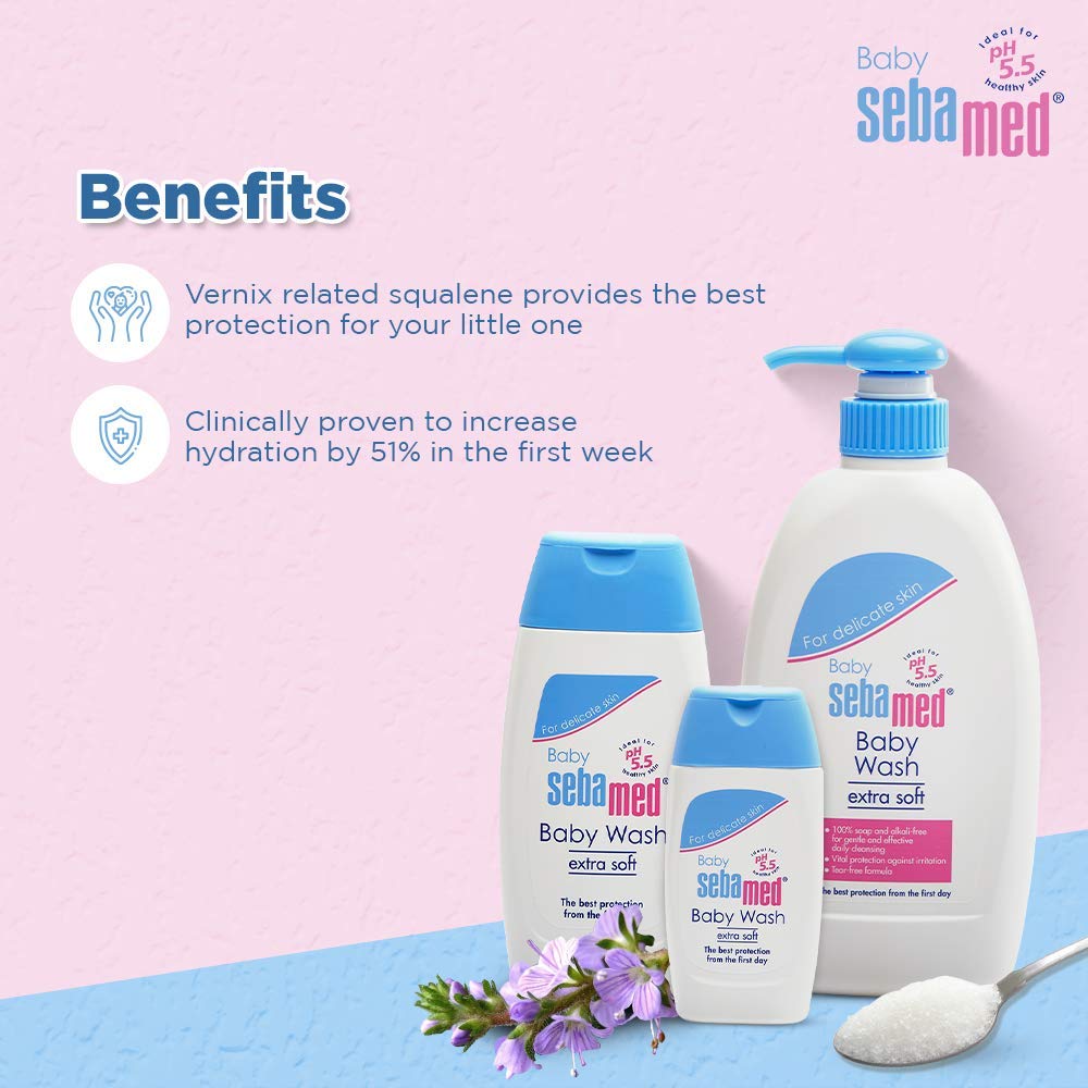Sebamed Children’s Shampoo (50ml) & Seba med gentle baby wash ( 50ml)