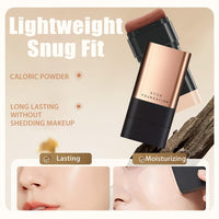 Luxenwell 2 In 1- Luxury Flawless Eraser Foundation Stick | Korean Hydrating Lightweight Foundation Stick with Brush | Waterproof Thin and Cover Blemishes for All Skin Types | 1Pcs