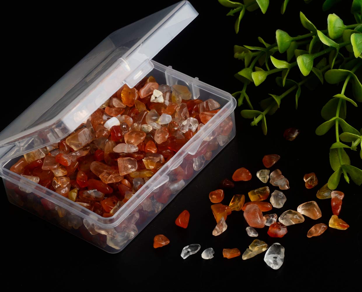 Natural Chip Stone Beads Red Agate 5-8mm About 400 Pieces Irregular Gemstones Healing Crystal Loose Rocks Bead Hole Drilled DIY for Bracelet Jewelry Making Crafting (5-8mm, Red Agate)