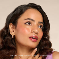 GUSH Pink Tint Colour Changing pH Lip Oil | Long Lasting Hydration & Nourishment | Enriched with Jojoba and Rosehip Oils | Weightless, Non-Sticky & Glossy Finish | (Golden Hour 5ml)