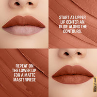 Lakmé 9To5 Primer + Matte Lip Color Mb2 Caramel Latte, 3.6 G