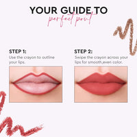 Million Colors Lip Crayon Lipstick | 8H Long-Lasting Matte | Hydrating & Lightweight | Highly Pigmented | Smudge-Proof & Transfer-Proof | Hyaluronic Acid & Shea Butter (Caramel 06, 3g)