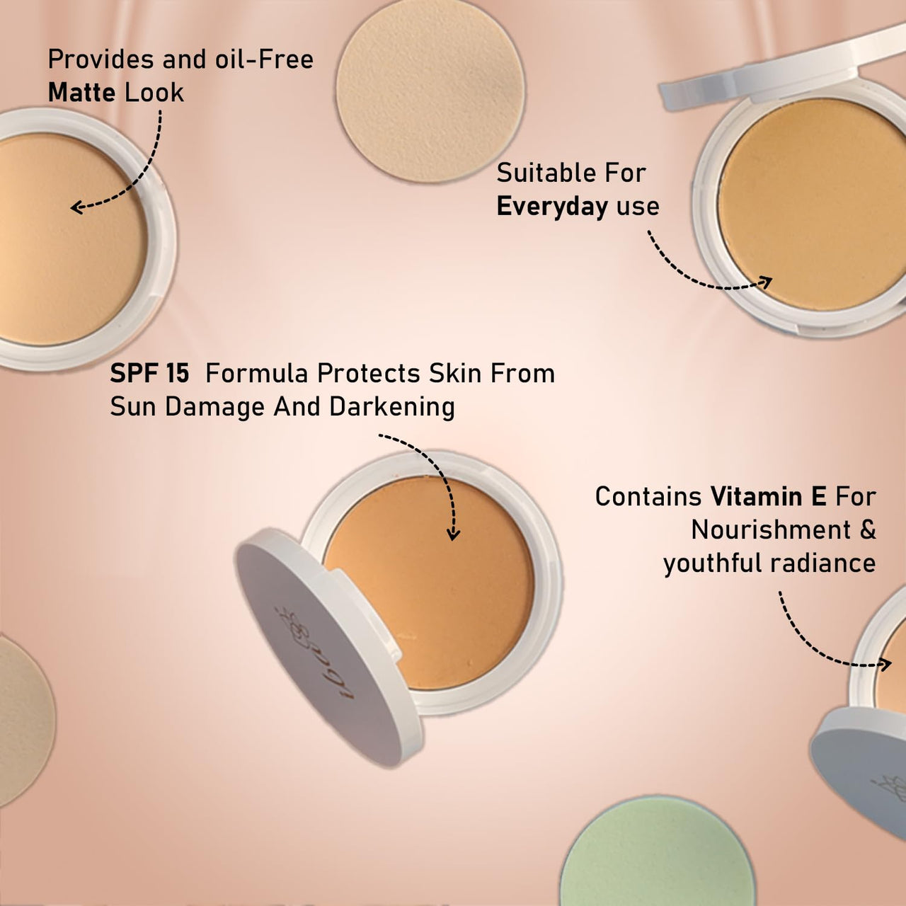 Iba Primer + Foundation + Compact Base Combo - Golden Beige | Long Lasting, Full Coverage Base Makeup | Vegan & Cruelty-Free