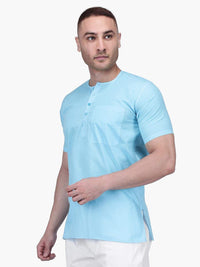 Rajubhai Hargovindas Men's  White Fine Cotton Short Kurta | Pack of 4 |