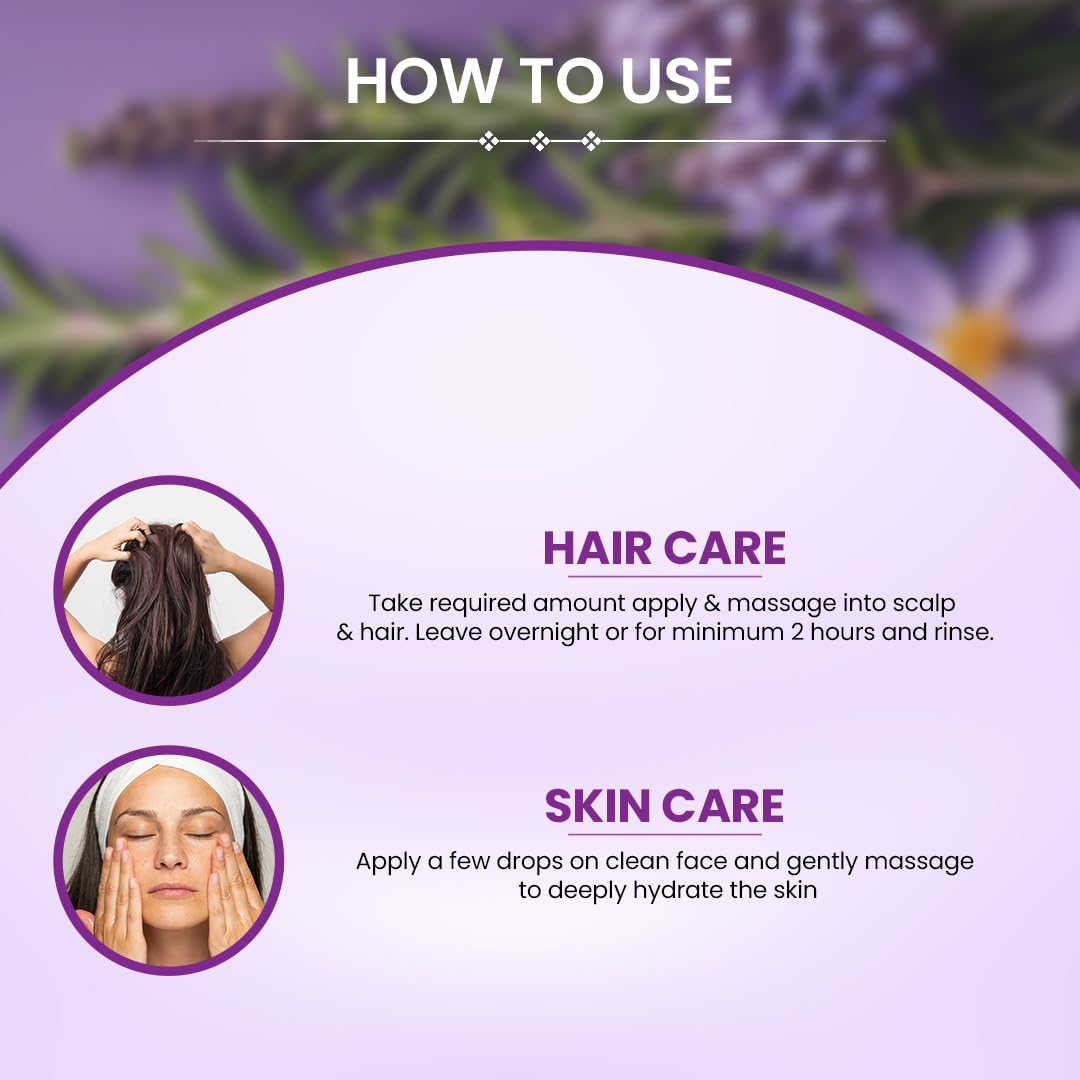 Sesa Ayurvedic Rosemary Hair Oil with Castor Oil & Sesame, Hibiscus For Hair Growth Strengthens Roots Controls Hair Fall and Moisturising Dry Skin - 200ml