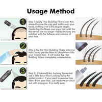 Dexe Hair Building Thickening Fibers For Man & Women, Black, 22 G - Grams