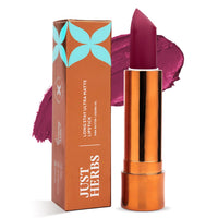 Just Herbs Ultra Matte Bullet Lipstick Nourishing Non Drying and Long Stay Lipsticks for Women 4 g (Wicked Violet)