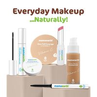 Mamaearth Glow Full Coverage Compact For Oily Skin, Spf 30 For Up To 3X Instant Glow - 9 Gm|Radiant, Natural|Even Toned Complexion|Mattifying|Up To 16-Hour Oil Control & Sweat-Resistant, Cream