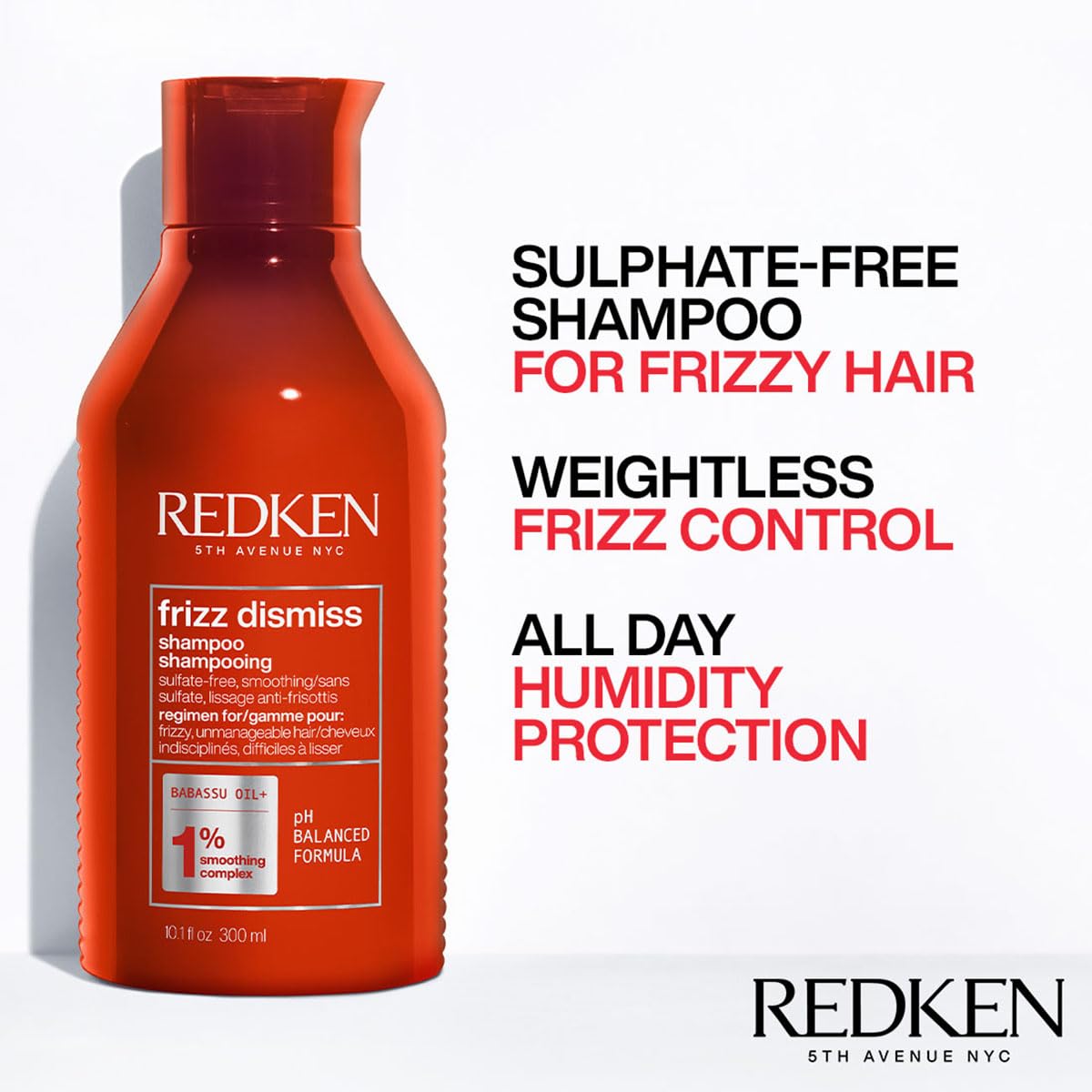 Redken Frizz Dismiss Shampoo & Mask Anti-Frizz Combo | With Babassu Oil & Smoothening Complex | For Dry & Frizzy Hair | For Men & Women