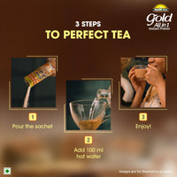 Tata Tea Gold All-in-1 Instant Premix Masala Tea, 14g Per Serve, Quick & Easy To Make Masala Chai, 10 Sachets