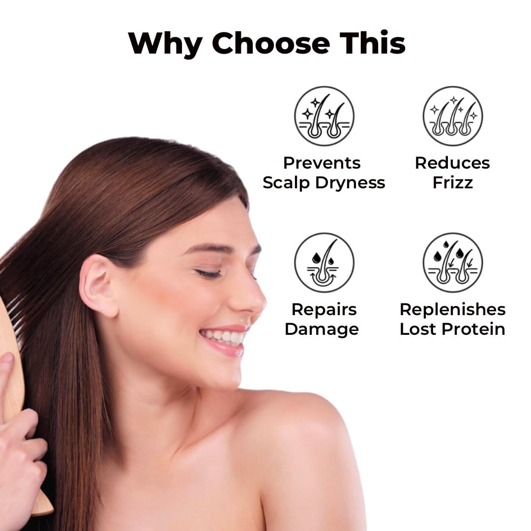 Brillare Professional Heavy Moisturising Mask | Repairs Dry & Damaged Hair | Combats Frizz & Scalp Dryness | Makes hair Smooth & Manageable | For Men & Women (125 g)