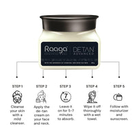 Raaga Professional De-Tan Advanced Pack | Dead Sea Mud, Charcoal, Lactic Acid & Arbutin | Peroxide, Hydroquinone & Sulphate Free Detan Face Pack (500gm)