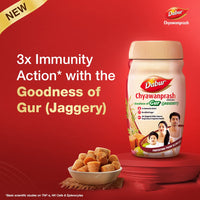 Dabur Chyawanprash Awaleha - 900g | With Goodness of Gur (Jaggery)| 3X Immunity Action | No added Sugar | Helps Improve Digestive & Respiratory Health | With Goodness of 40+ Ayurvedic Herbs
