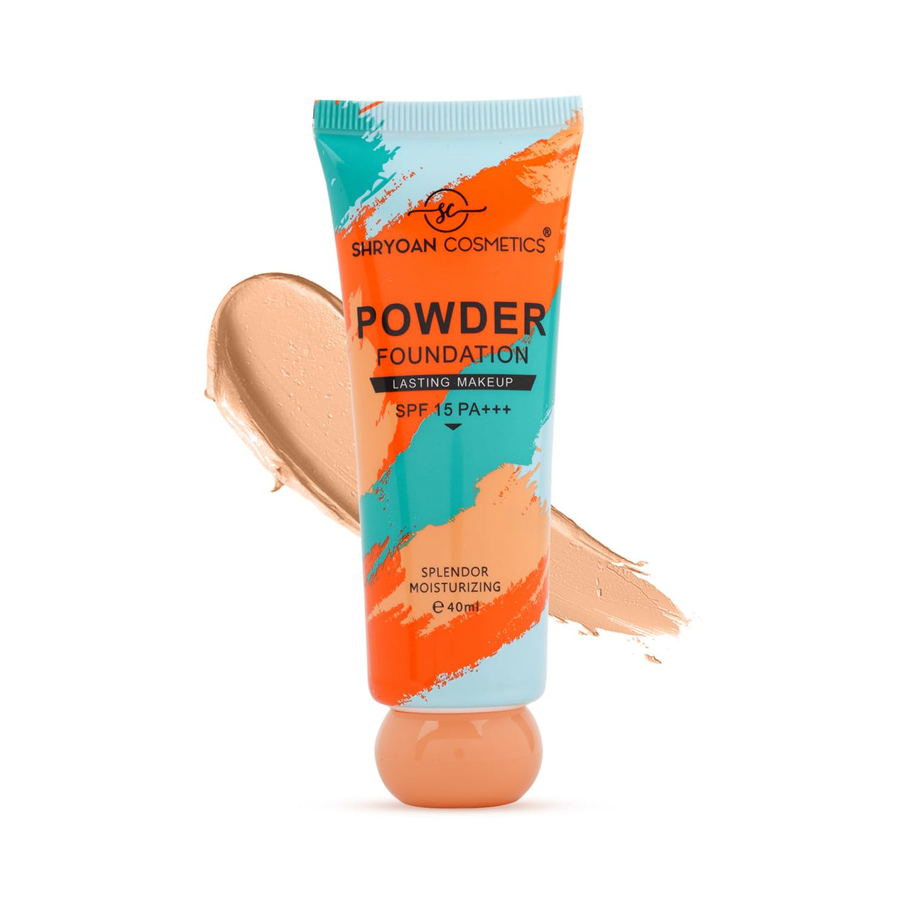 Shryoan Powder Foundation SPF 15PA+++ 40ml | Creamy Full Coverage for Combination Skin| Smoothing Finish | Alcohol-Free | Long Lasting Makeup | Natural Matte Finish | 16H Oil Control | Pack of 1 | 40 ML | Shade 03