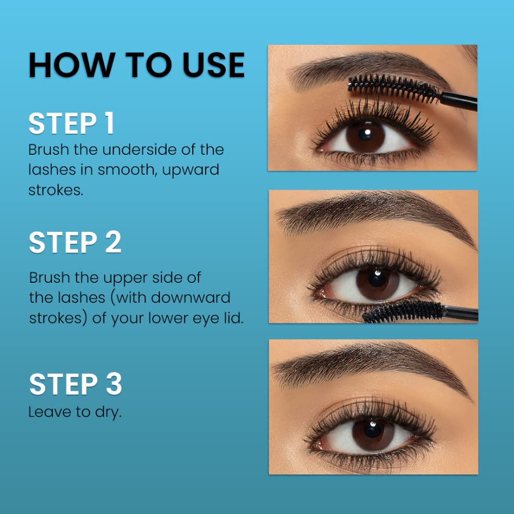 Lakmé Eyeconic Curling Mascara For Women, 9ml | Black Waterproof Mascara | Eye Mascara with Smart Curl Brush for Voluminous, Smudge-Proof Lashes (Pack of 2)