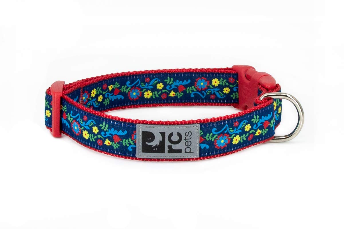 RC Pets 1 Inch Adjustable Dog Clip Collar, Large, Feeling Folksy Large - 1" Width