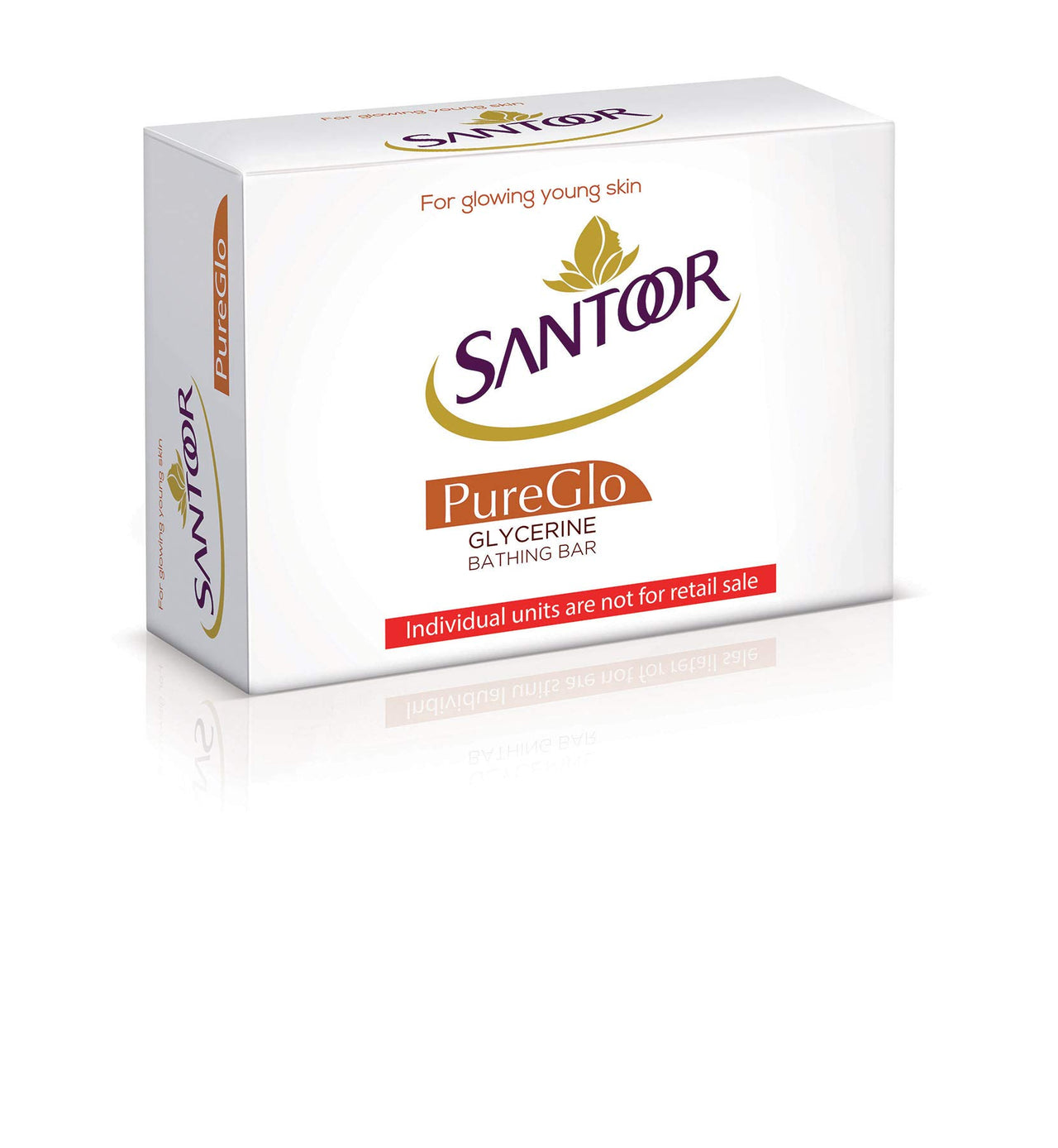 Santoor Gold Soap 125G (Pack Of 6) And Pureglo Glycerine Soap With Almond Oil And Glycerine, 125G (Pack Of 6) For Nourished Glowing Skin