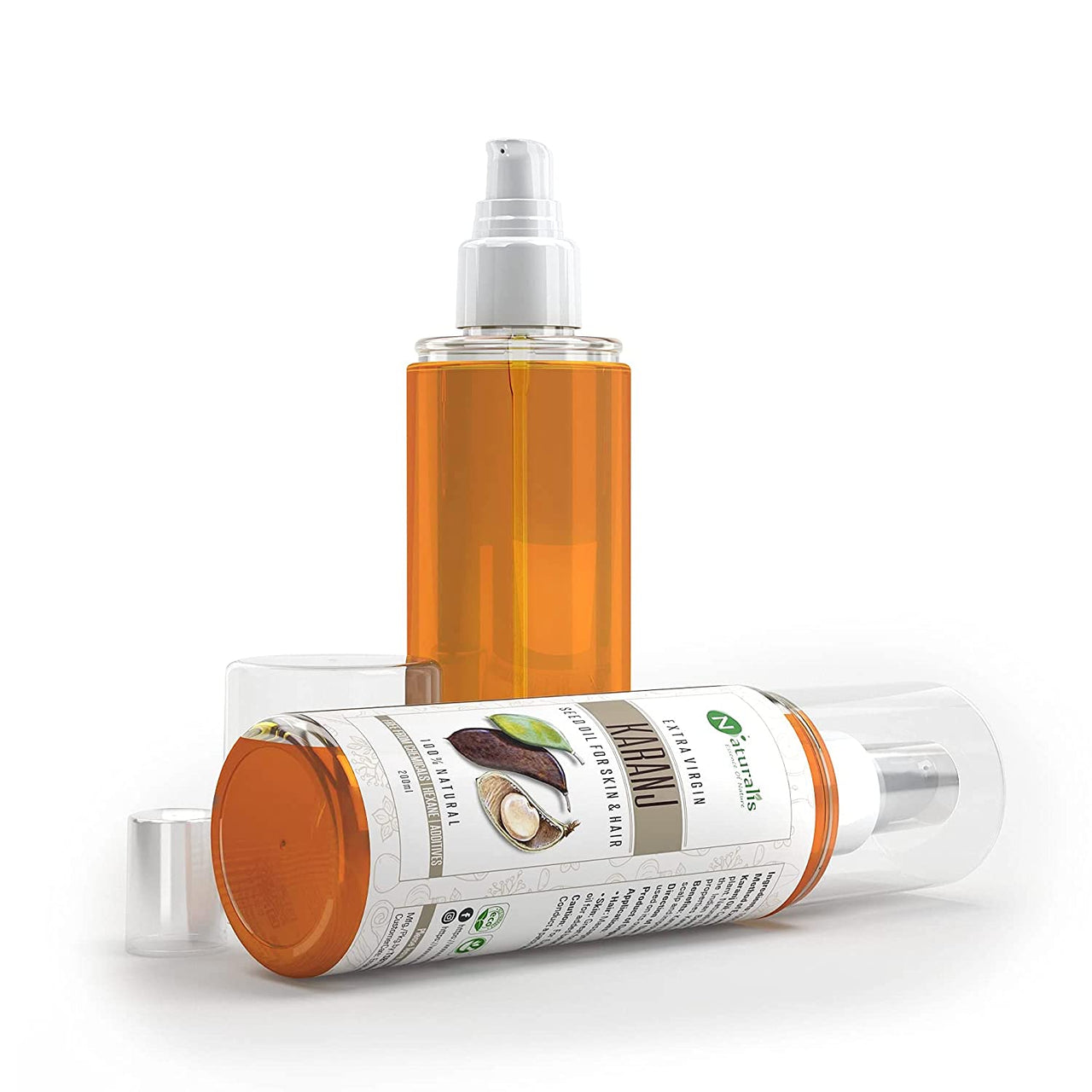 Naturalis Essence Of Nature Cold Pressed Karanj Carrier Oil For Hair, Body And Skin, 200 Ml