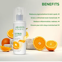 Jovees Herbal Citrus Cleansing Milk For soft, Clean & Healthy skin with Lemon Peel, Almond & Coconut Oil | Gentler Cleanser For Make-up and Dirt Keeps your skin toned | For Normal to Dry Skin- 200ml
