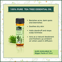 INDUS VALLEY Acne Control Facemask Rose Petals,Orange Peel, Neem, Almond Oil,Tea Tree Oil | Beauty Gift Set, Pack (30g+30+30=90g, 25ml+5ml=30ml)