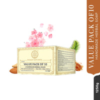 Khadi Natural Herbal Soap Gift Set | Handcrafted Essential Oil Soaps | Pure & Natural | Refreshing & Gentle Cleansing | Provides Naturally Glowing Skin- (Pack of 10)
