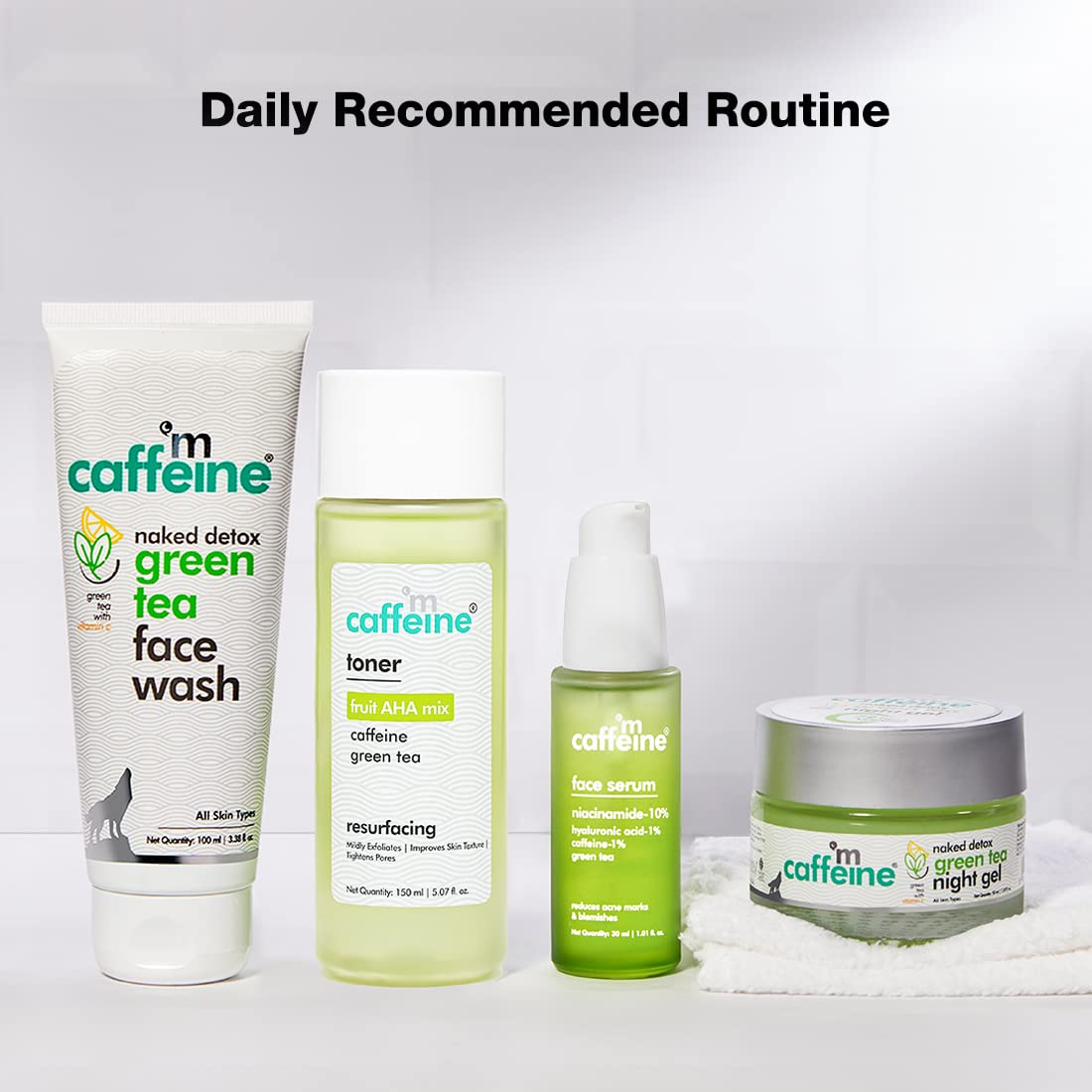 mCaffeine 10% Niacinamide Face Serum for Acne Prone Skin & Oily Skin | With Goodness of Hyaluronic Acid & Green Tea | For Men & Women | Ideal For Monsoon Season | 30ml