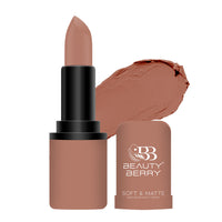 Beauty Berry Soft & Matte Moisturizing Velvet Lipstick For Women - Long-Lasting, Hydrating, High-Pigment Color. (Shade 16)