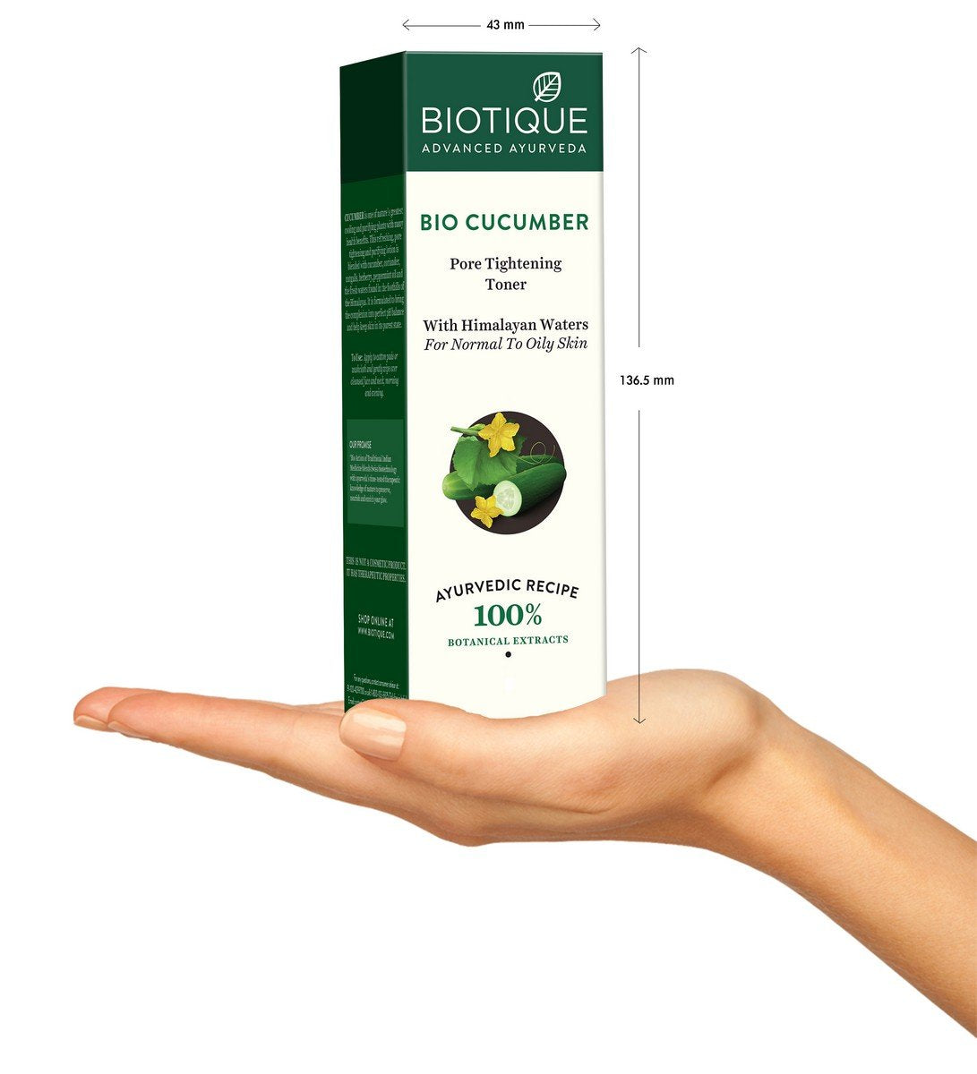 Biotique Honey Gel Soothe & Nourish Foaming Face Cleanser Foe All Skin Types, 120ml & Biotique Cucumber Pore Tightening Refreshing Toner with Himalayan Waters, 120ml