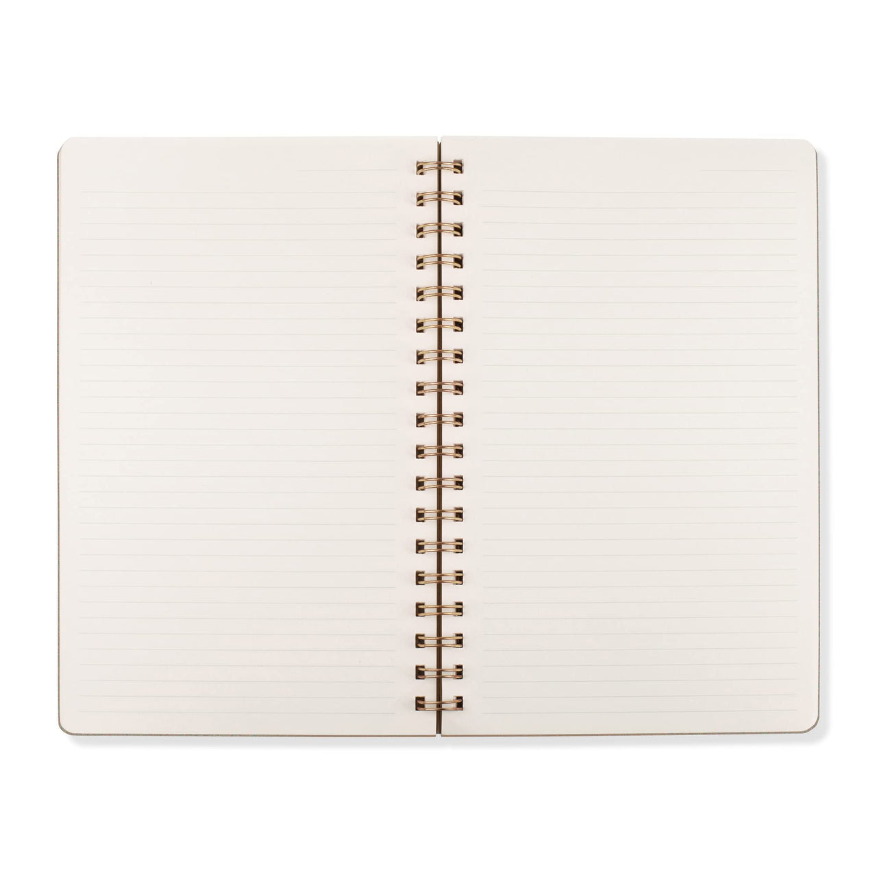 Fringe Studio "BE A NICE HUMAN SIGNATURE SPIRAL JOURNAL, Flexible Vegan Leather Flexible Cover, Exposed Twin-Ring Spiral Binding, Elastic Closure, 6? x 9.5?, 160 lined pages (896070)