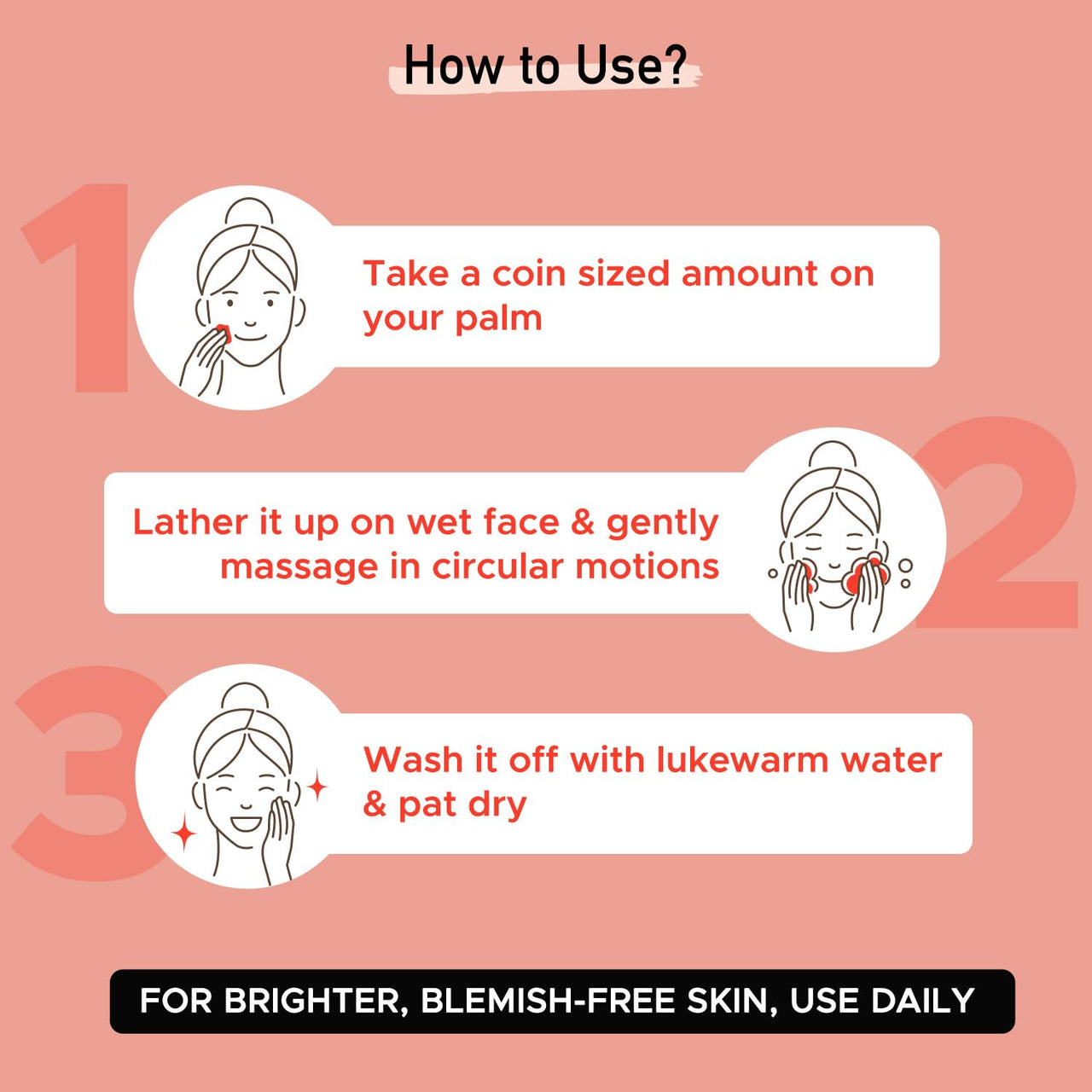 PureSense Papaya Punch Face Wash with 1% Kojic Acid | Kakadu Plum & Pomegranate | Reduces Blemishes & Pigmentation | For Men & Women - 100ml