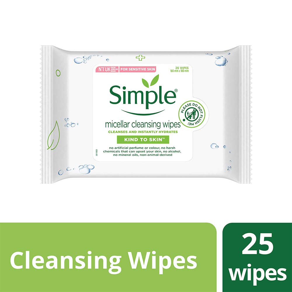 Simple Kind To Skin Micellar Cleansing Water 200 ml + Micellar Cleansing Wipes 25 pc
