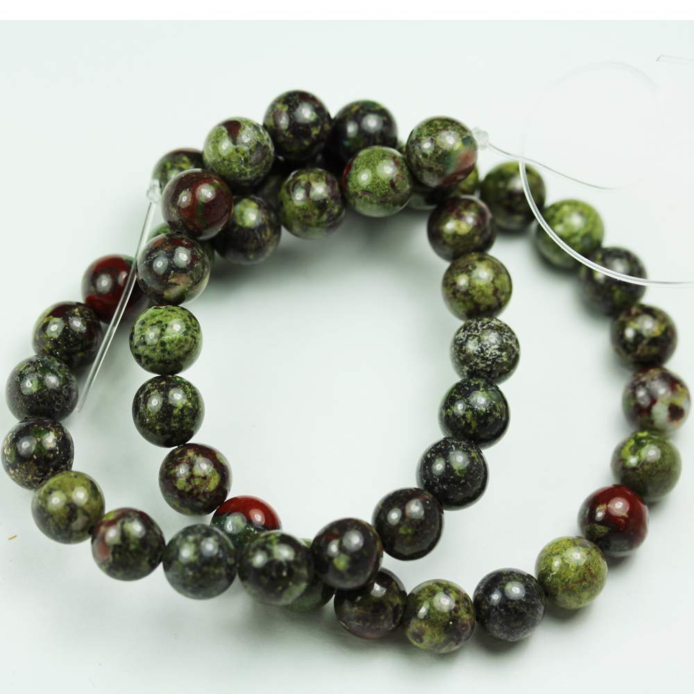 Dragon's  Blood Jasper Beads for Jewelry Making Energy Healing Crystals Jewelry Chakra Crystal Jewerly Beading Dragon Blood Jasper 8mm Supplies 15.5inch About 46-48 Beads