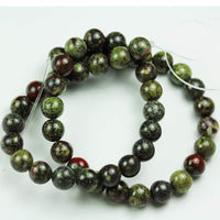 Dragon's  Blood Jasper Beads for Jewelry Making Energy Healing Crystals Jewelry Chakra Crystal Jewerly Beading Dragon Blood Jasper 8mm Supplies 15.5inch About 46-48 Beads