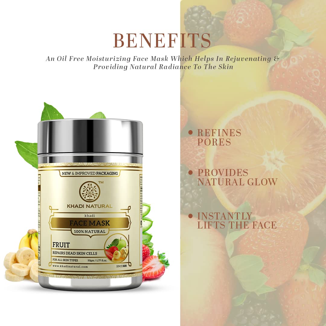 KHADI NATURAL Fruit Herbal Face Mask Pack, 50g